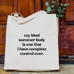 My ideal summer body tote bag